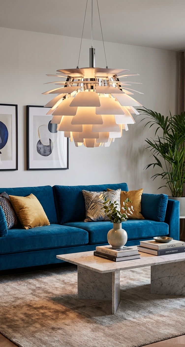 white artichoke lights