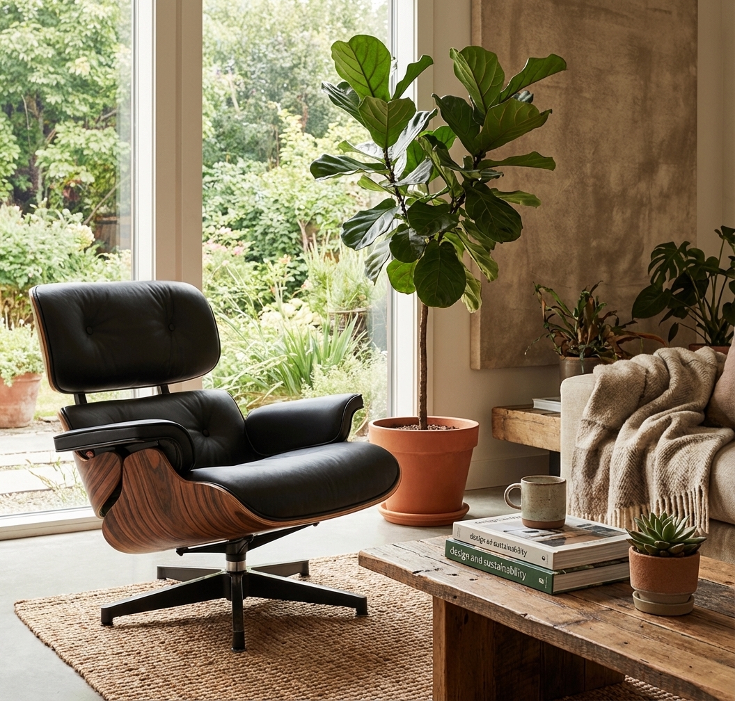 Greenwashing label example on furniture packaging